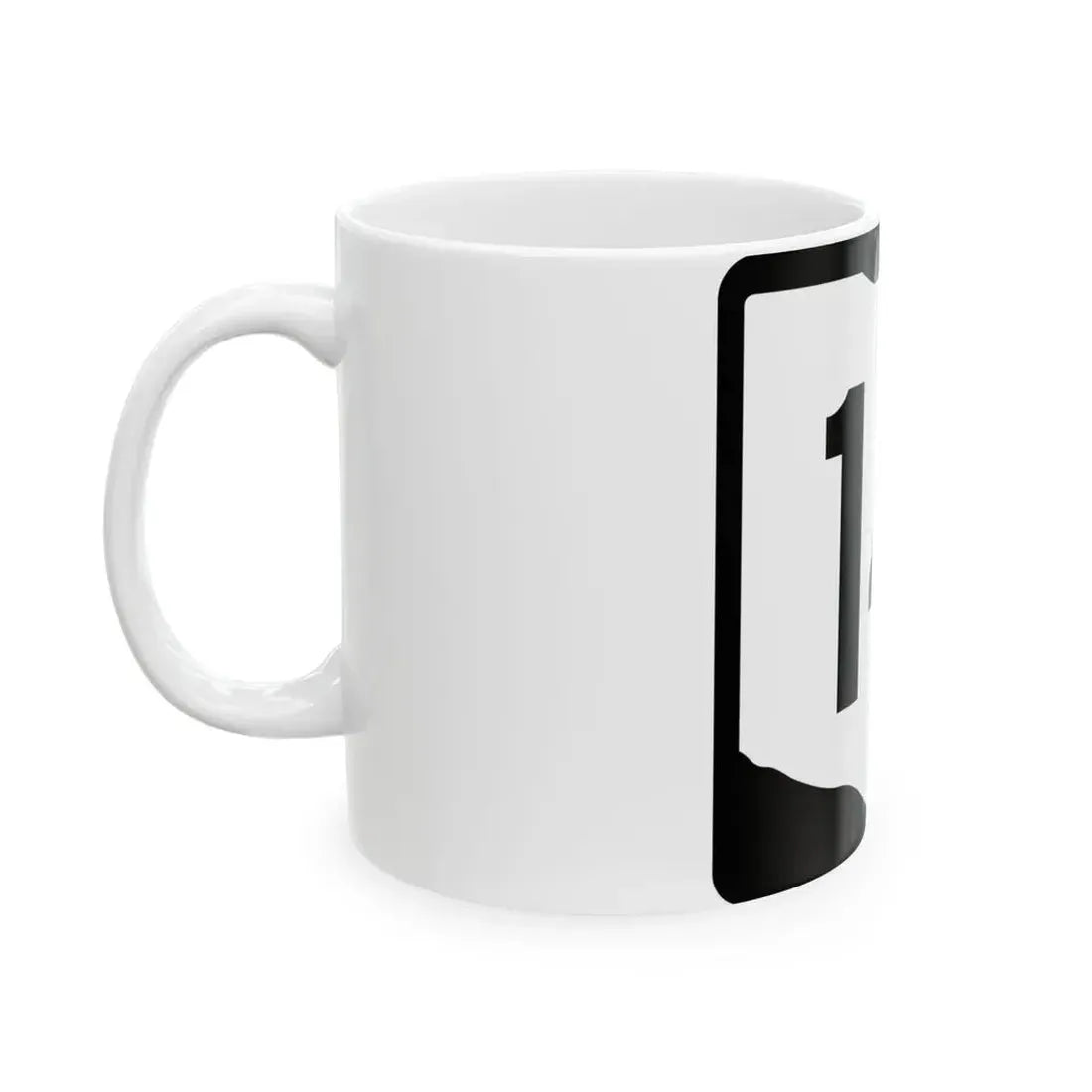 OH-14 (Ohio) (Road Sign) White Coffee Mug - Go Mug Yourself