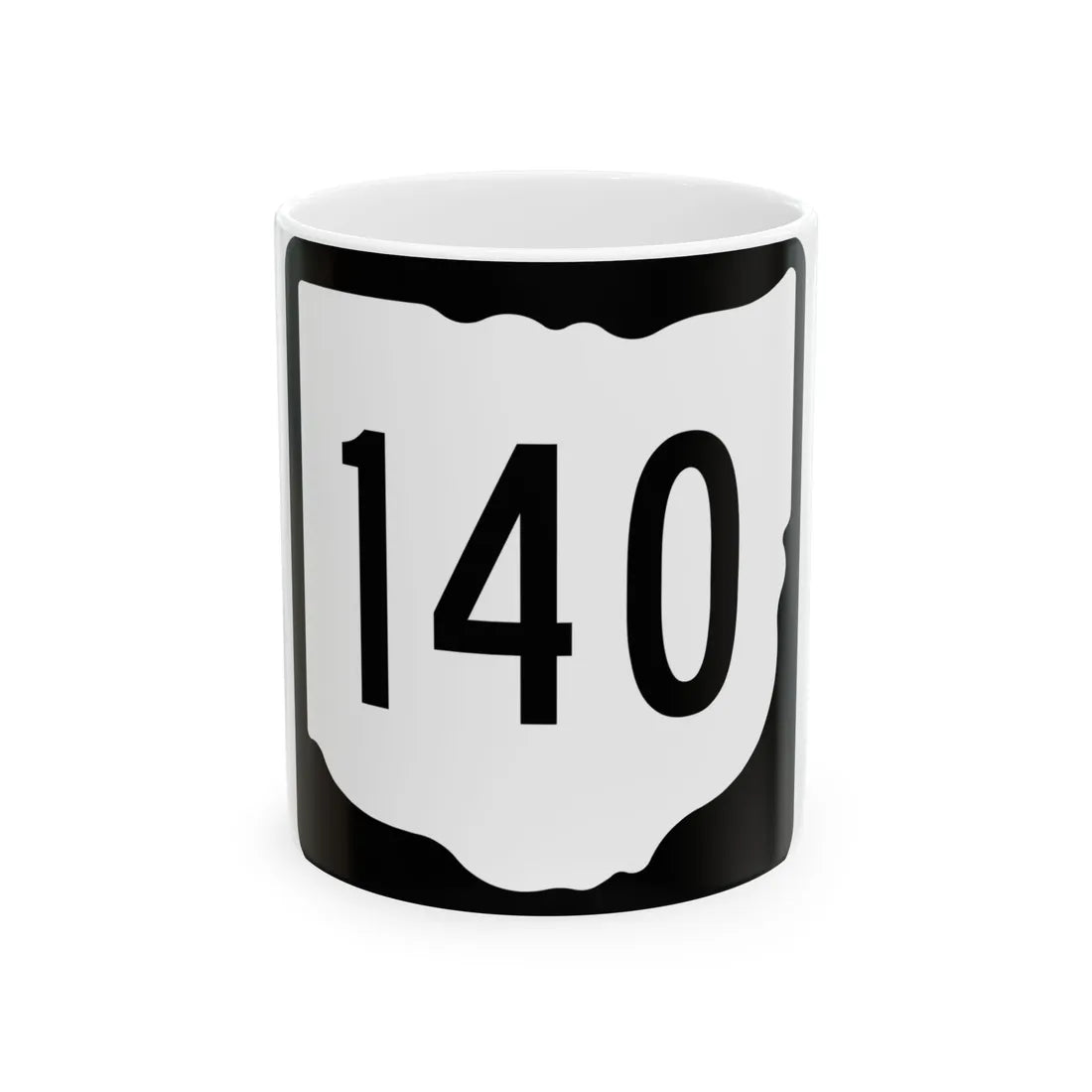 OH-140 1967 (Ohio) (Road Sign) White Coffee Mug 11oz - Go Mug Yourself