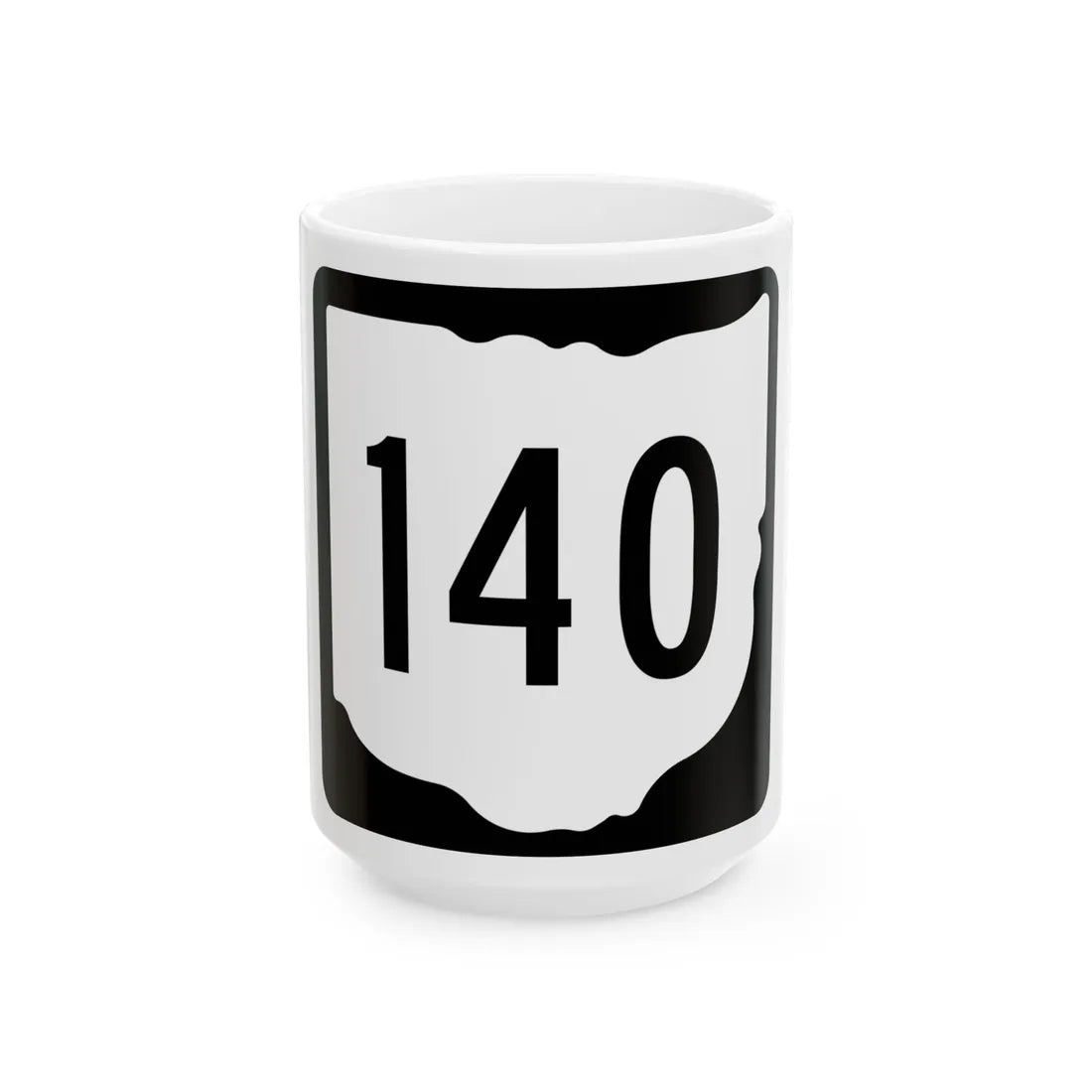 OH-140 1967 (Ohio) (Road Sign) White Coffee Mug 15oz - Go Mug Yourself