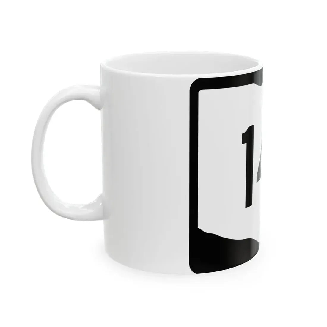 OH-141 (Ohio) (Road Sign) White Coffee Mug - Go Mug Yourself
