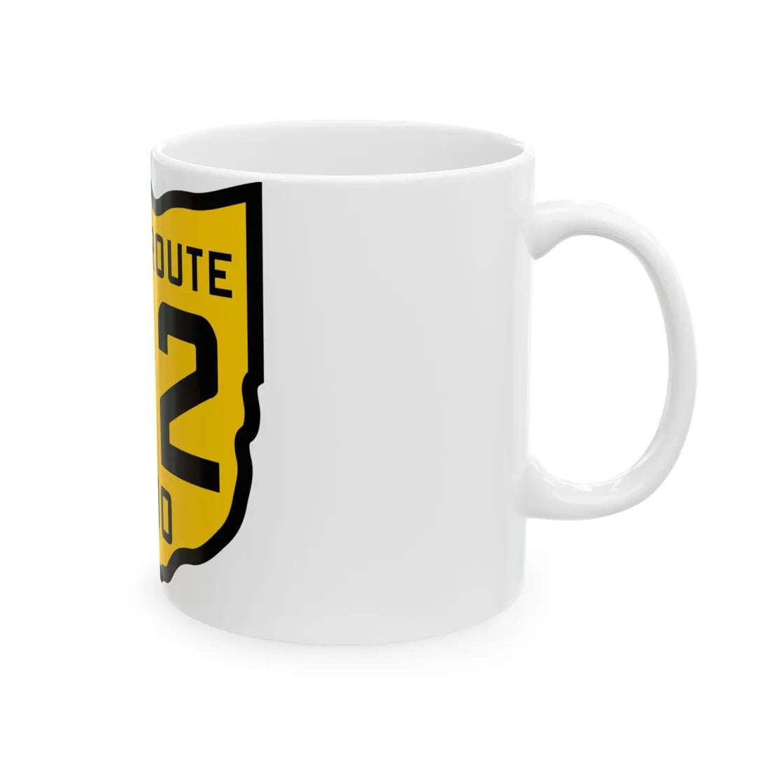 OH-142 1920 (Ohio) (Road Sign) White Coffee Mug - Go Mug Yourself