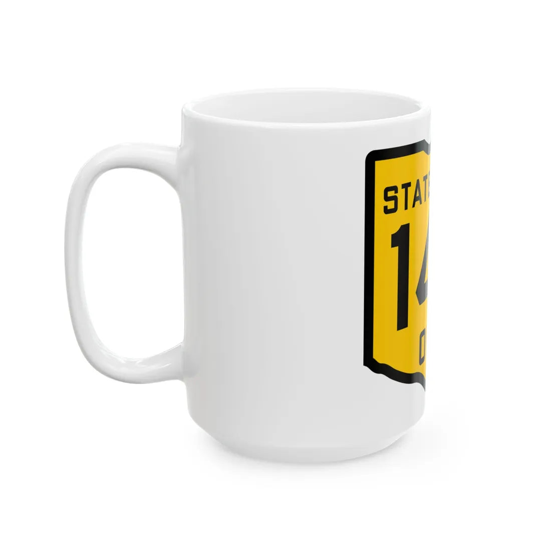 OH-142 1920 (Ohio) (Road Sign) White Coffee Mug - Go Mug Yourself