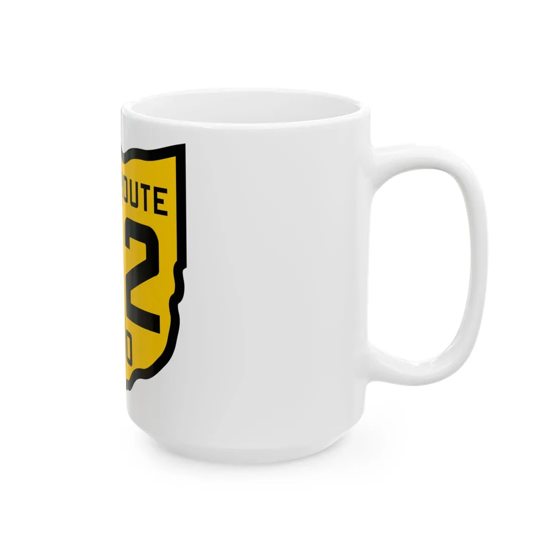 OH-142 1920 (Ohio) (Road Sign) White Coffee Mug - Go Mug Yourself