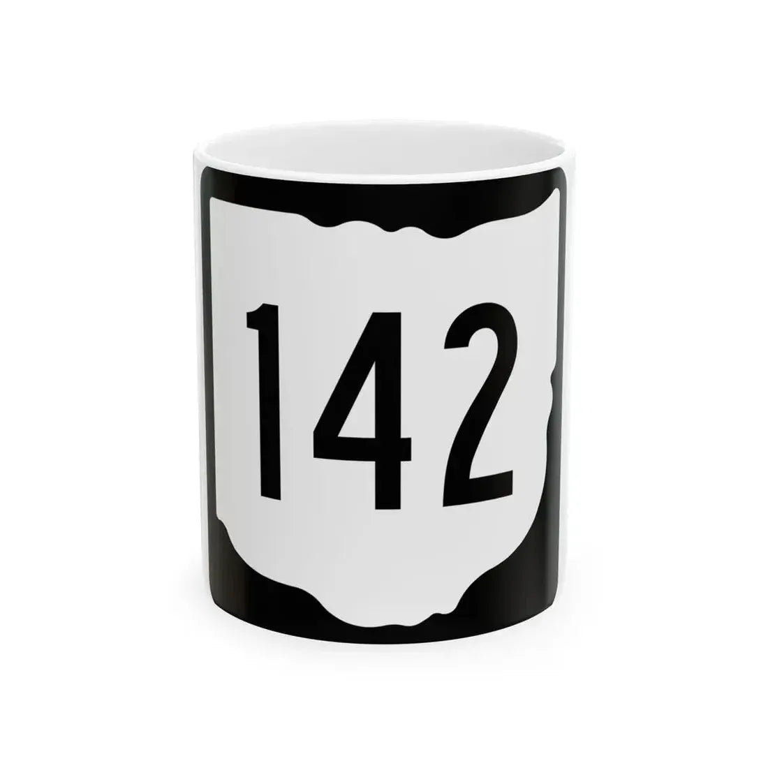 OH-142 1967 (Ohio) (Road Sign) White Coffee Mug 11oz - Go Mug Yourself