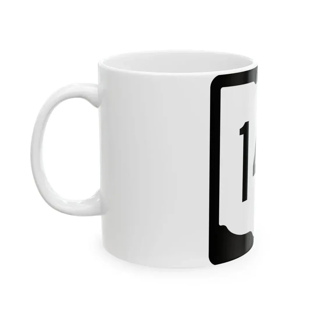 OH-142 1967 (Ohio) (Road Sign) White Coffee Mug - Go Mug Yourself