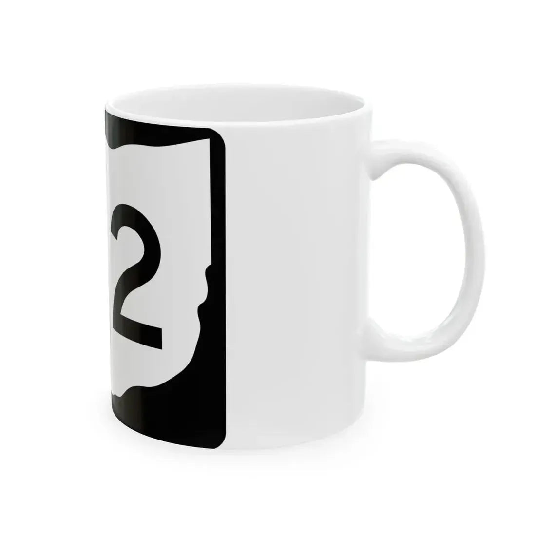 OH-142 (Ohio) (Road Sign) White Coffee Mug - Go Mug Yourself