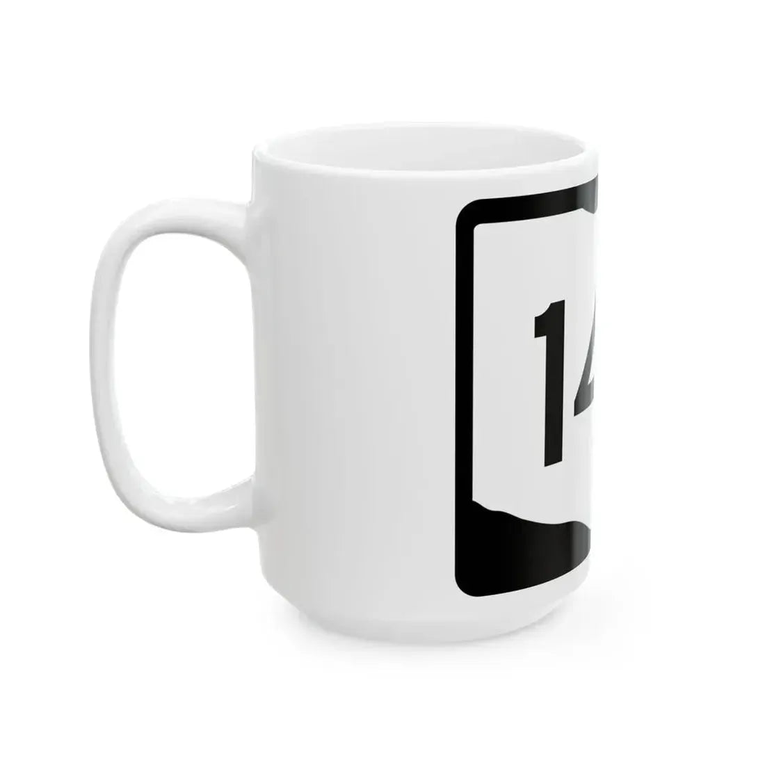 OH-142 (Ohio) (Road Sign) White Coffee Mug - Go Mug Yourself