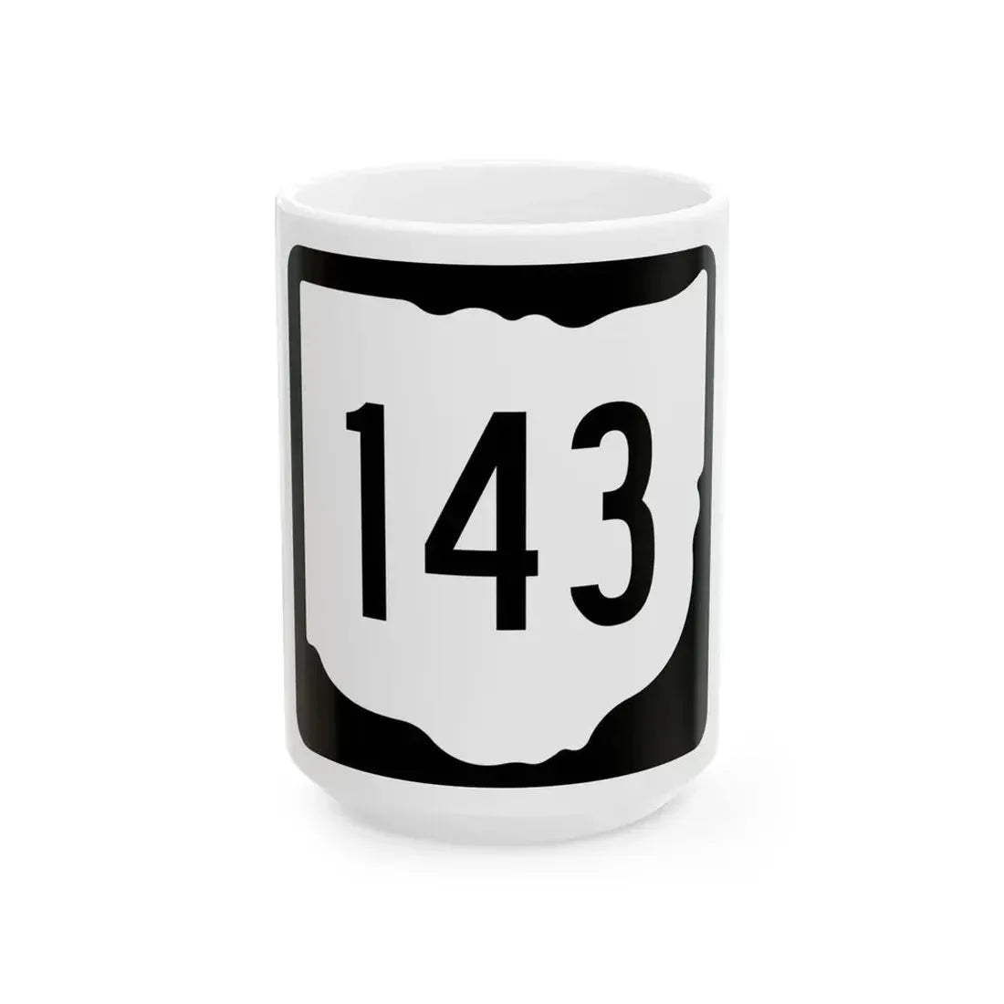 OH-143 1967 (Ohio) (Road Sign) White Coffee Mug 15oz - Go Mug Yourself