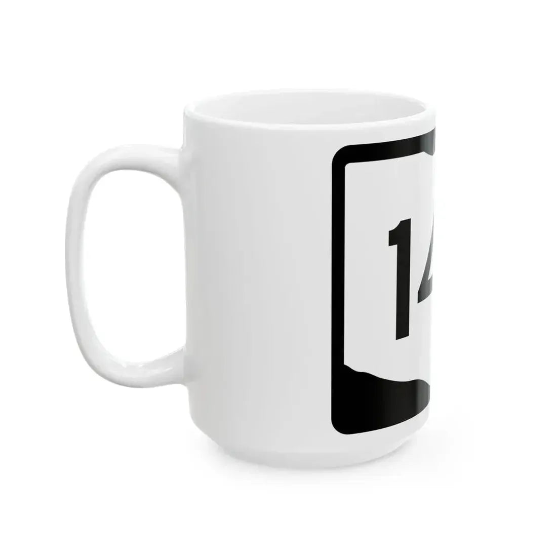 OH-144 (Ohio) (Road Sign) White Coffee Mug - Go Mug Yourself