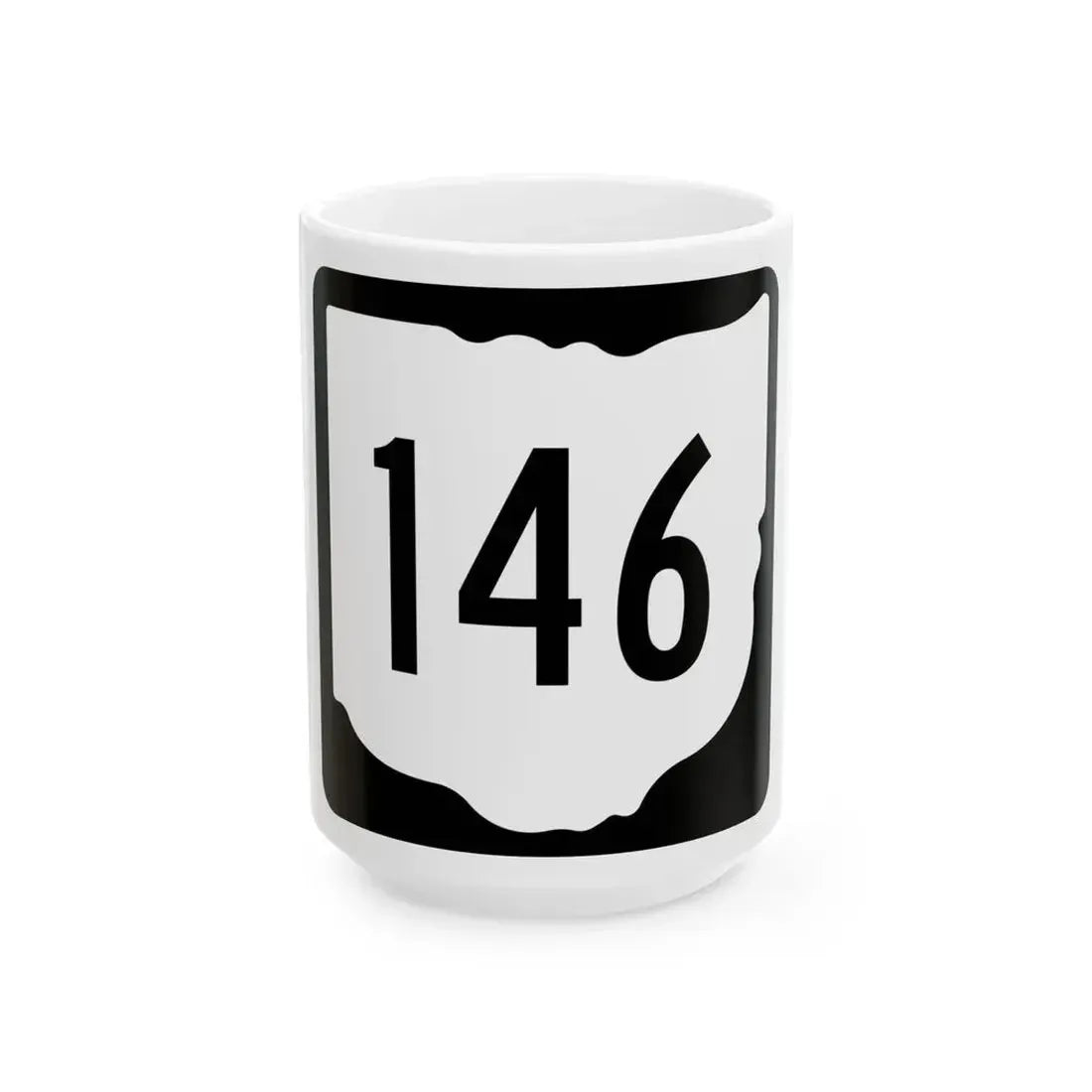 OH-146 1967 (Ohio) (Road Sign) White Coffee Mug 15oz - Go Mug Yourself
