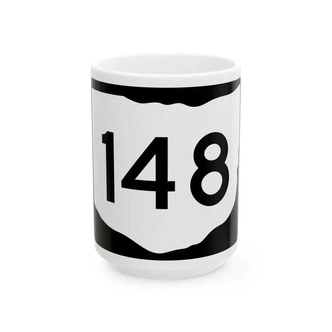 OH-148 (Ohio) (Road Sign) White Coffee Mug 15oz - Go Mug Yourself