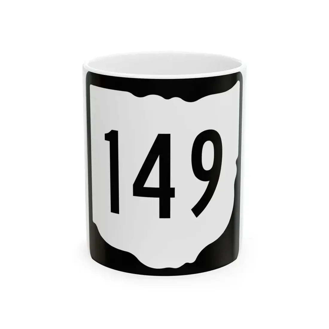 OH-149 1967 (Ohio) (Road Sign) White Coffee Mug 11oz - Go Mug Yourself