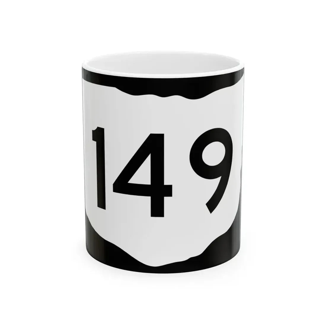 OH-149 (Ohio) (Road Sign) White Coffee Mug 11oz - Go Mug Yourself