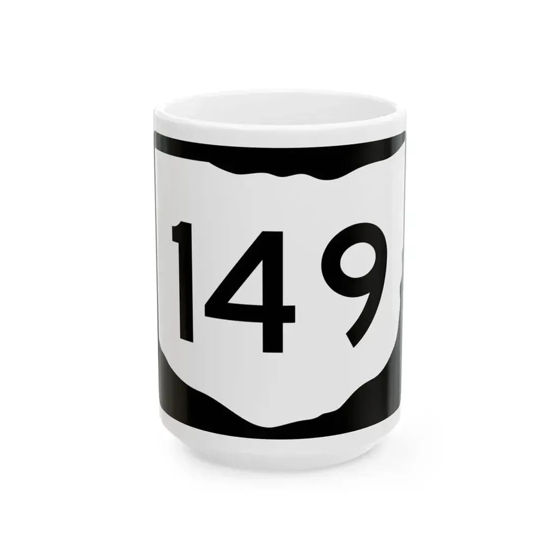 OH-149 (Ohio) (Road Sign) White Coffee Mug 15oz - Go Mug Yourself