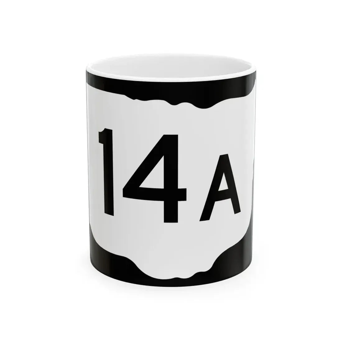 OH-14A (Ohio) (Road Sign) White Coffee Mug 11oz - Go Mug Yourself