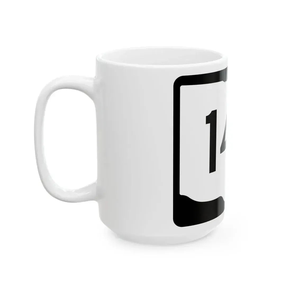 OH-14A (Ohio) (Road Sign) White Coffee Mug - Go Mug Yourself