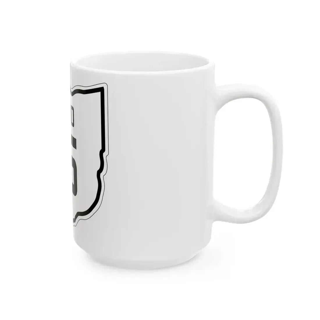 OH-15 1927 (Ohio) (Road Sign) White Coffee Mug - Go Mug Yourself