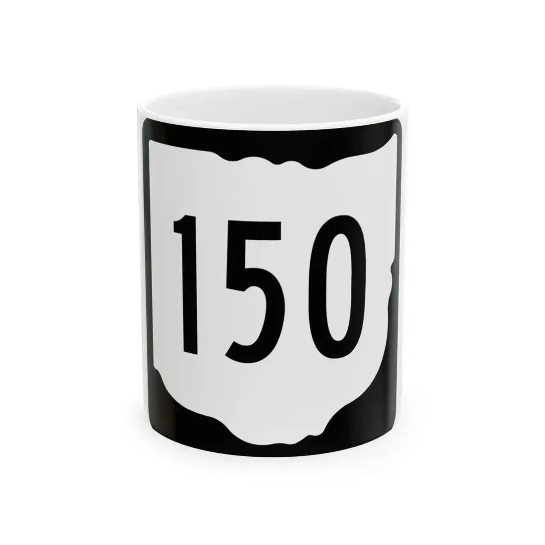 OH-150 1967 (Ohio) (Road Sign) White Coffee Mug 11oz - Go Mug Yourself