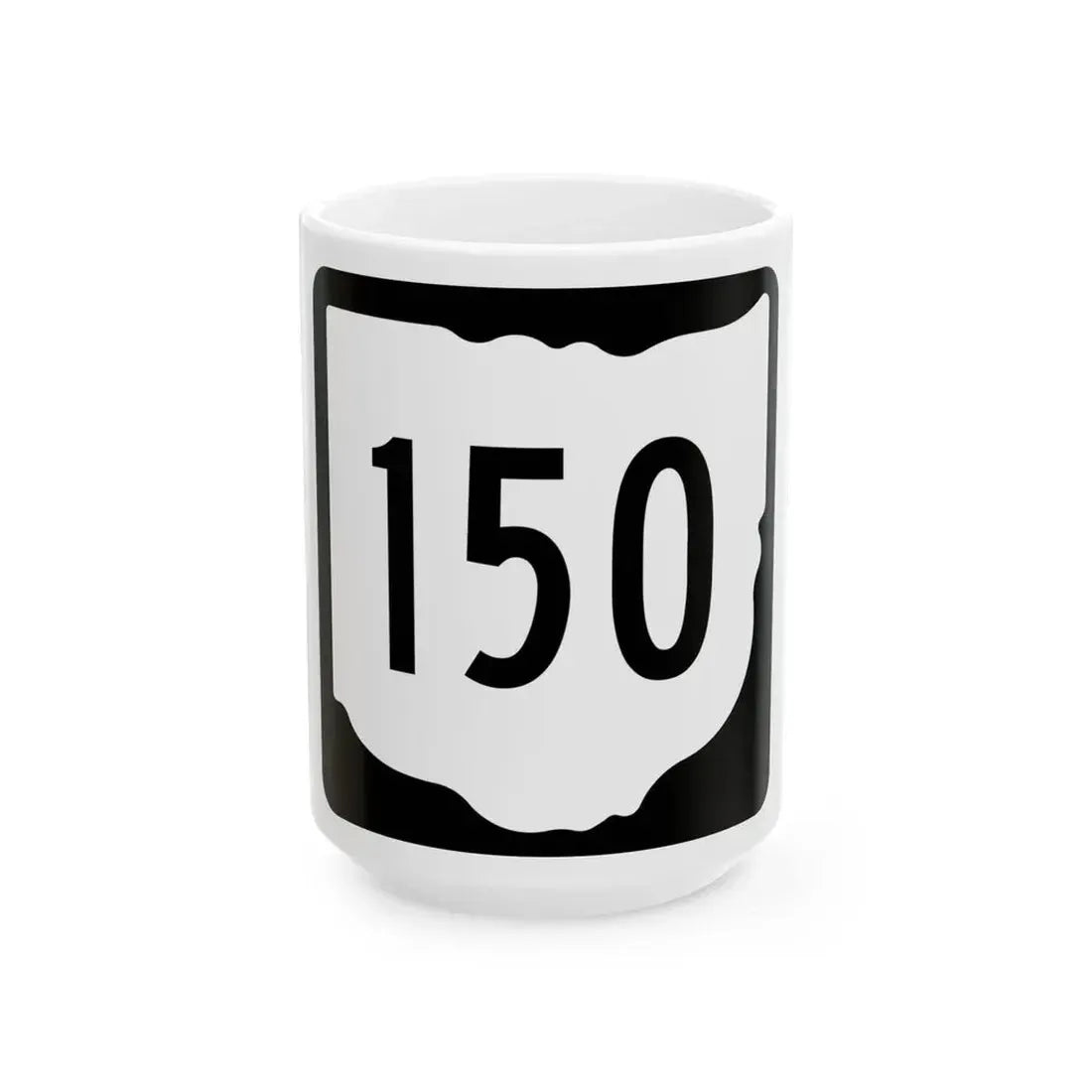 OH-150 1967 (Ohio) (Road Sign) White Coffee Mug 15oz - Go Mug Yourself
