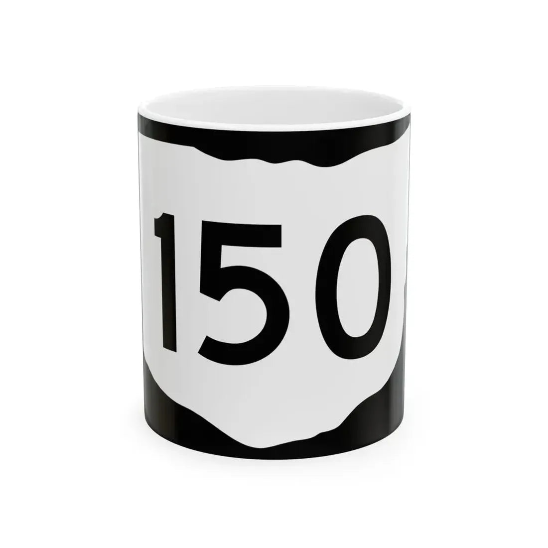 OH-150 (Ohio) (Road Sign) White Coffee Mug 11oz - Go Mug Yourself