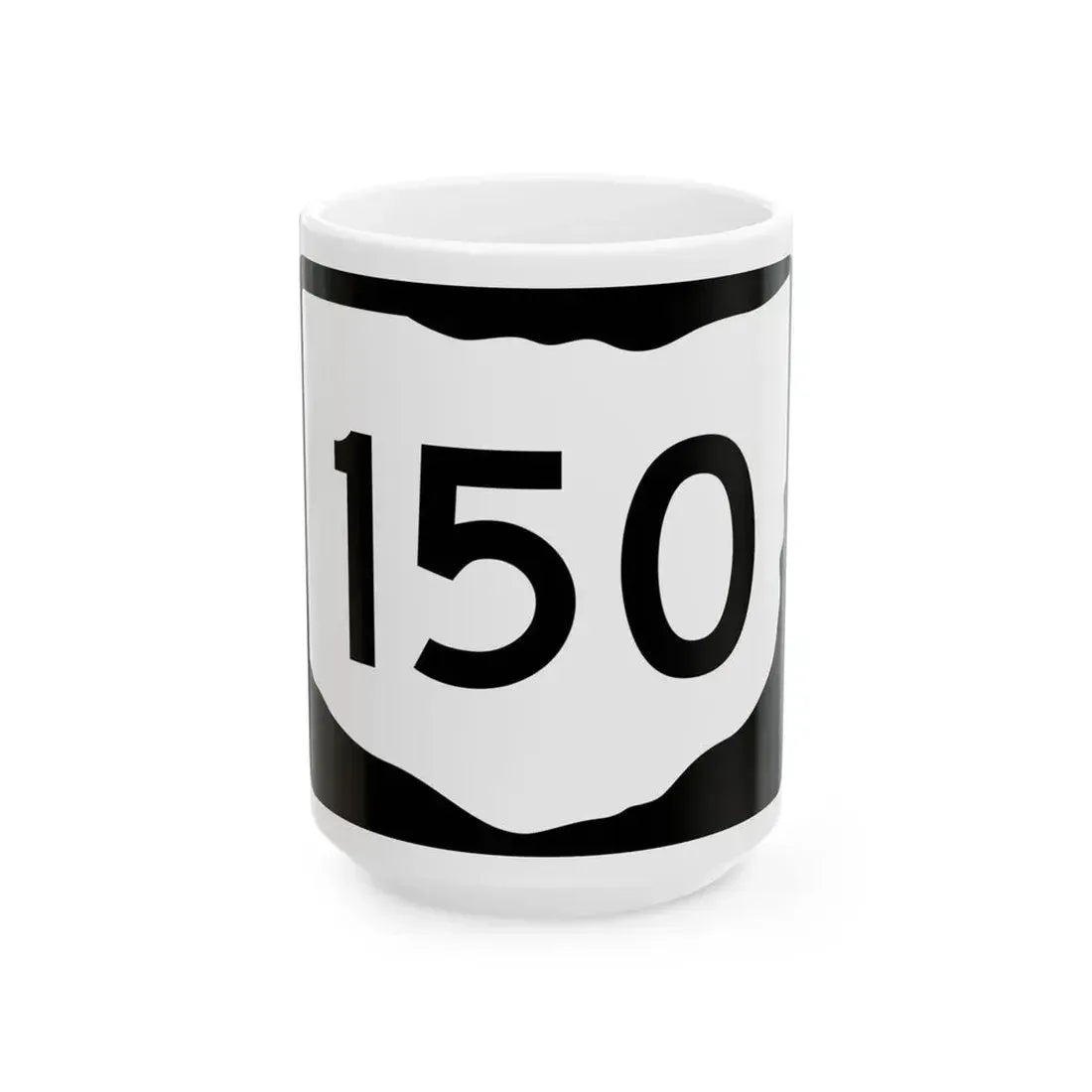 OH-150 (Ohio) (Road Sign) White Coffee Mug 15oz - Go Mug Yourself