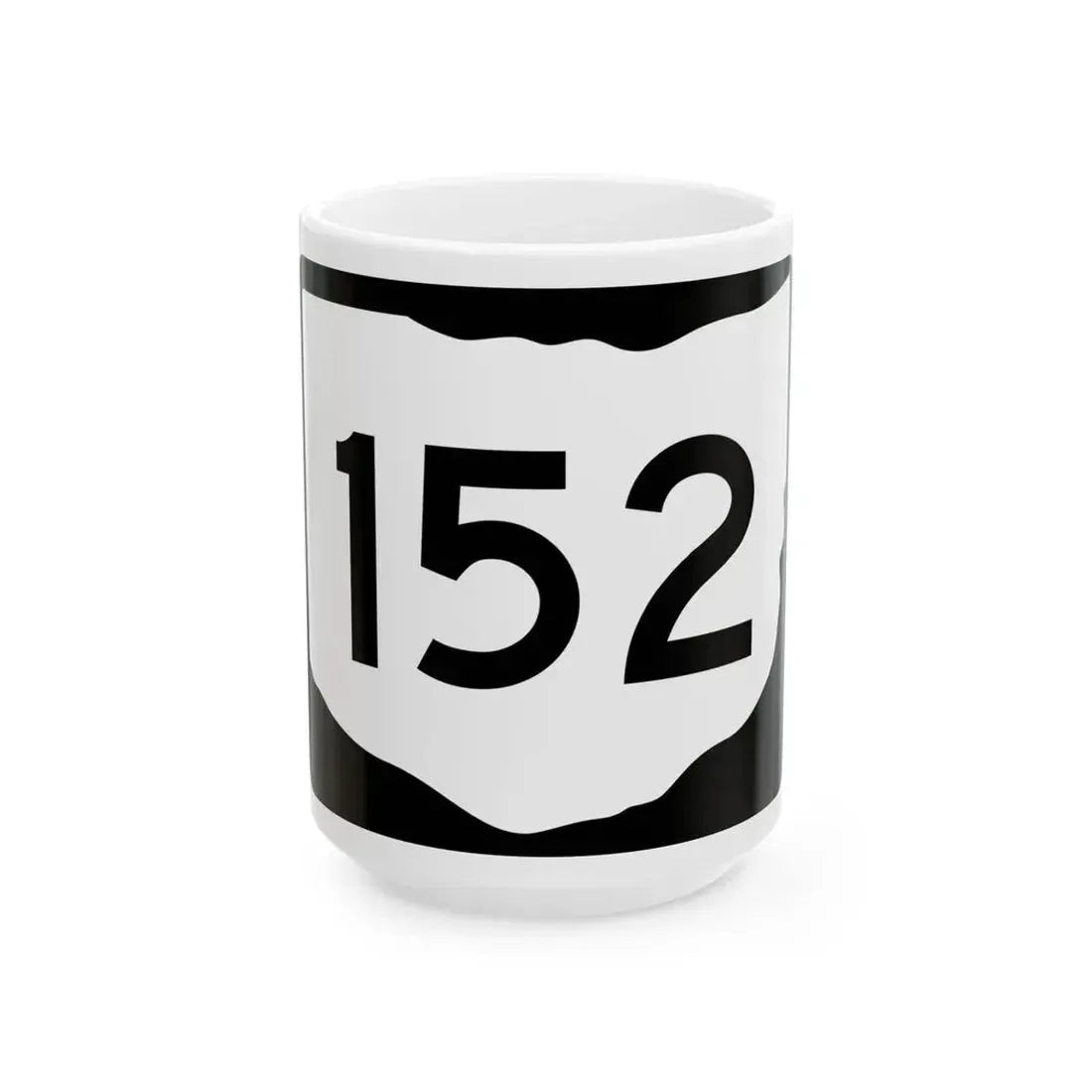OH-152 (Ohio) (Road Sign) White Coffee Mug 15oz - Go Mug Yourself