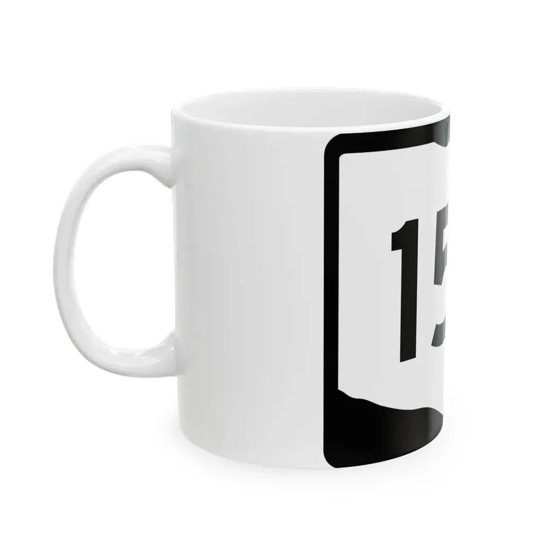 OH-154 (Ohio) (Road Sign) White Coffee Mug - Go Mug Yourself