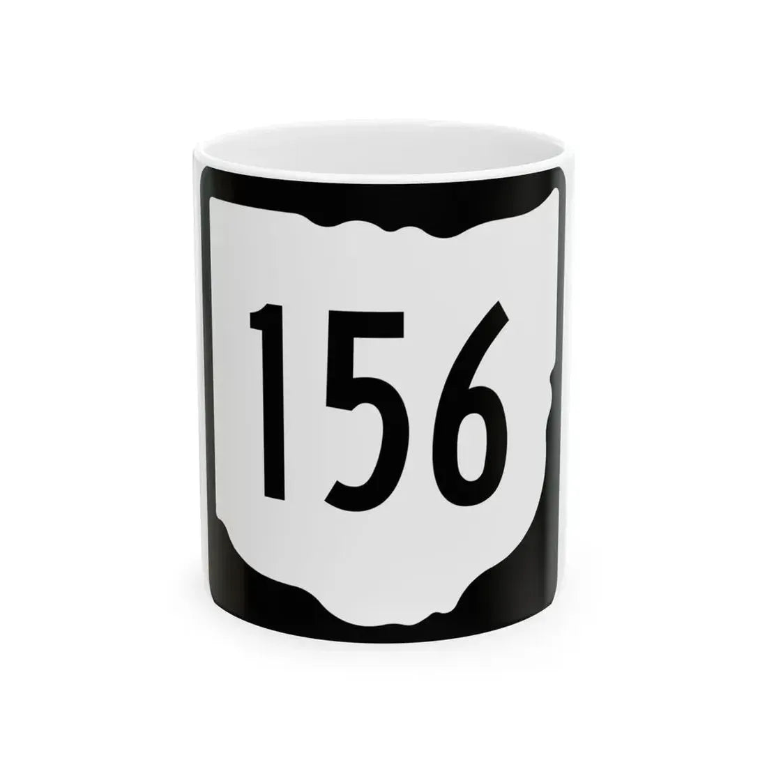 OH-156 1967 (Ohio) (Road Sign) White Coffee Mug 11oz - Go Mug Yourself