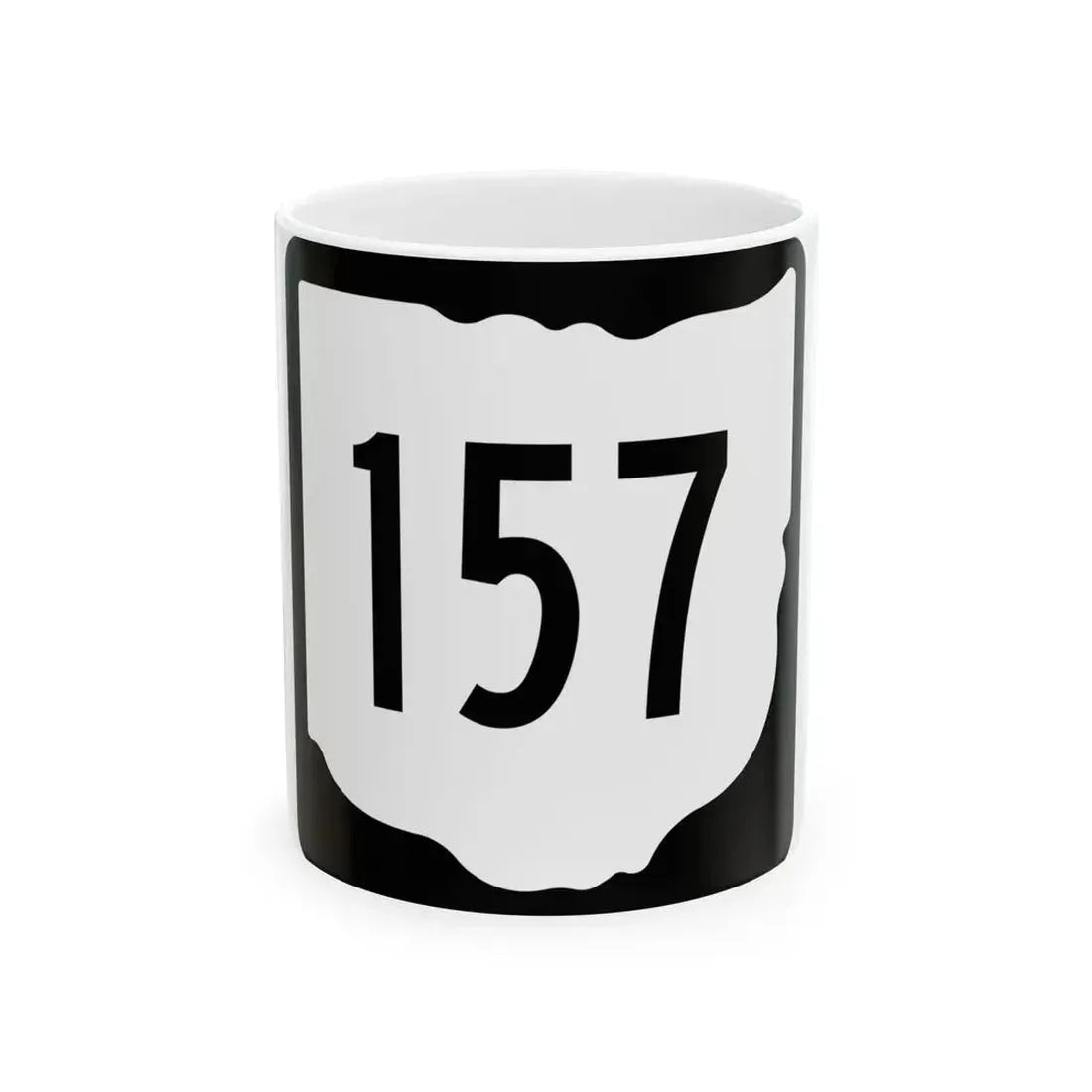 OH-157 1967 (Ohio) (Road Sign) White Coffee Mug 11oz - Go Mug Yourself