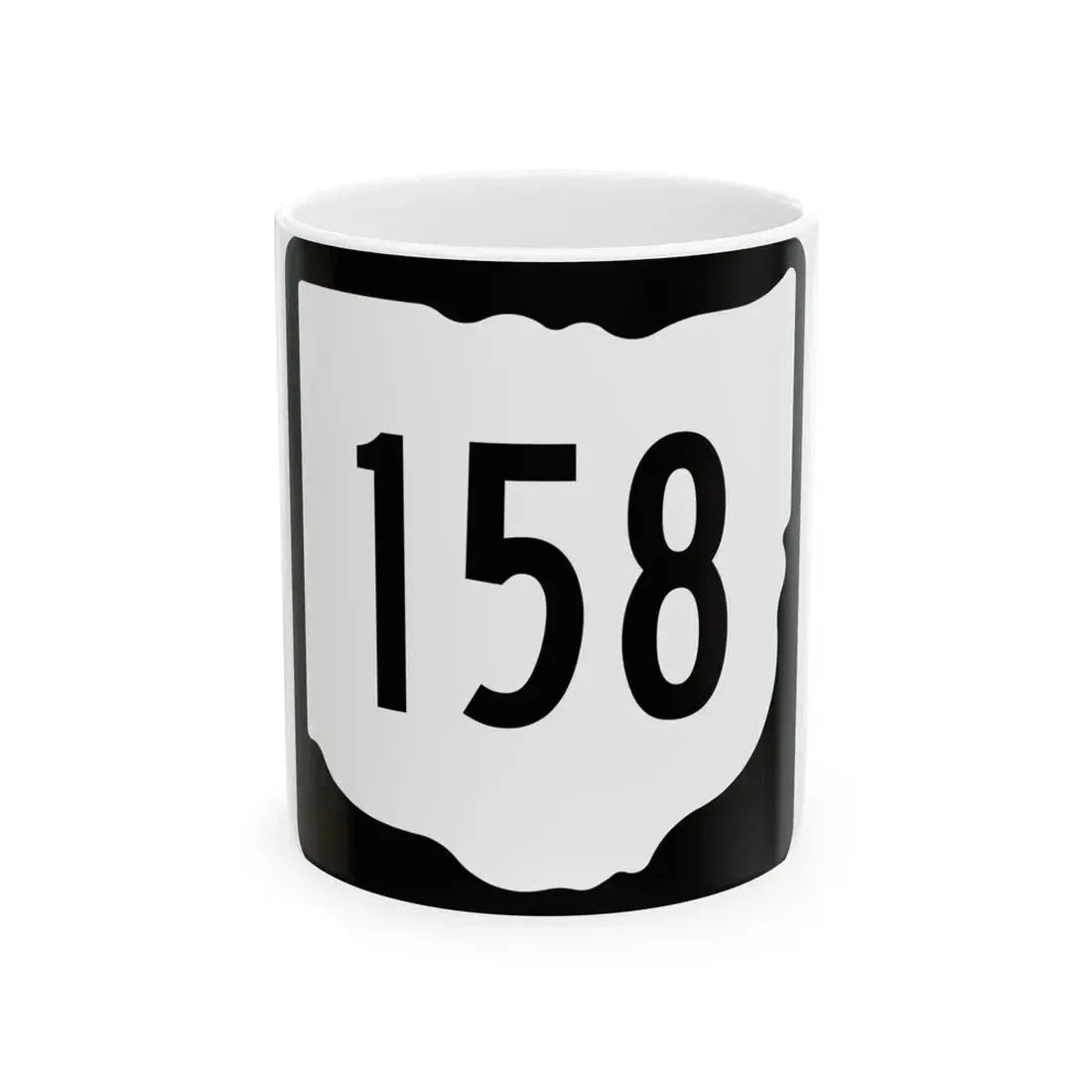 OH-158 1967 (Ohio) (Road Sign) White Coffee Mug 11oz - Go Mug Yourself