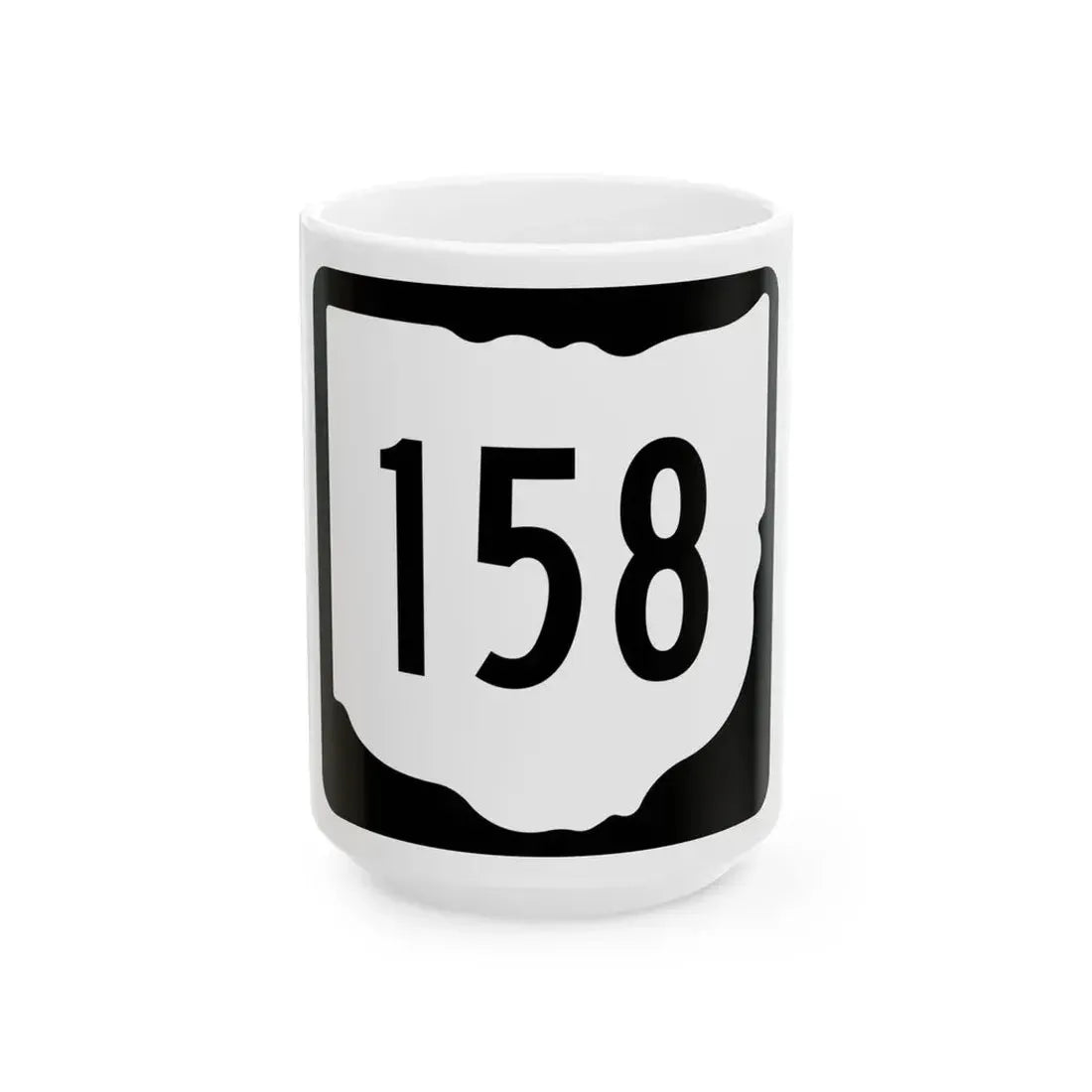 OH-158 1967 (Ohio) (Road Sign) White Coffee Mug 15oz - Go Mug Yourself