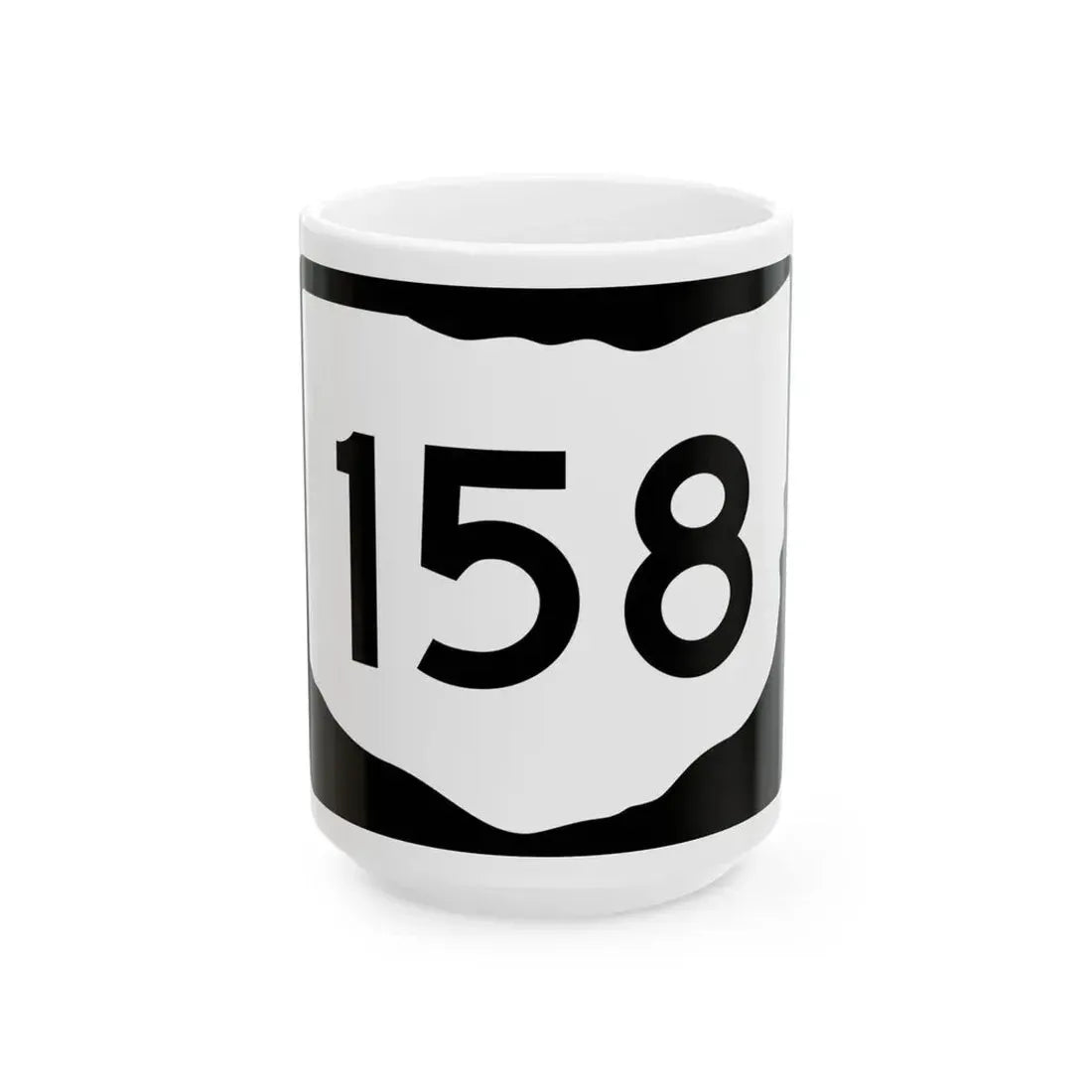 OH-158 (Ohio) (Road Sign) White Coffee Mug 15oz - Go Mug Yourself