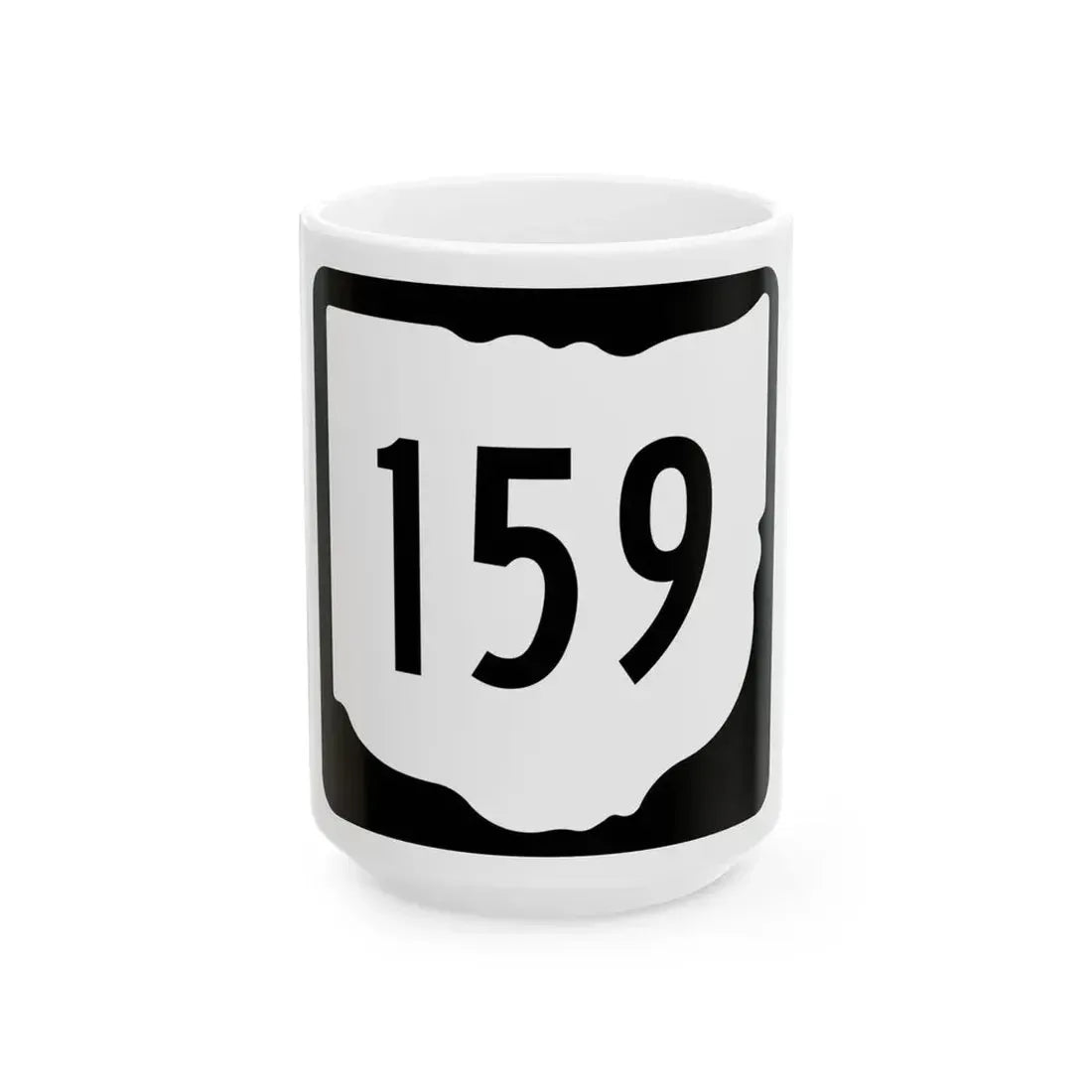 OH-159 1967 (Ohio) (Road Sign) White Coffee Mug 15oz - Go Mug Yourself