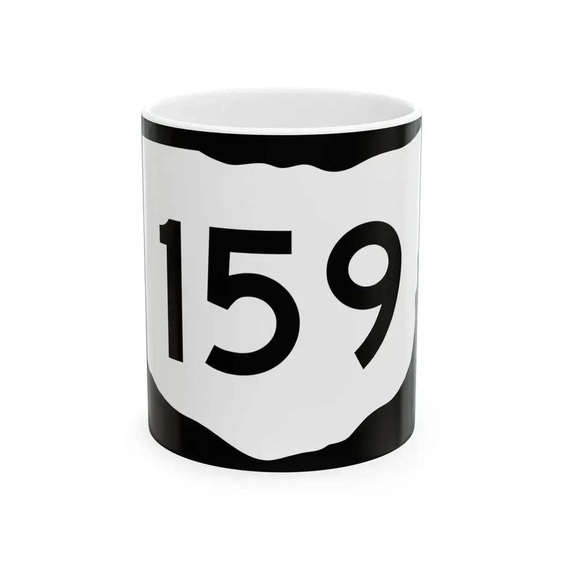 OH-159 (Ohio) (Road Sign) White Coffee Mug 11oz - Go Mug Yourself
