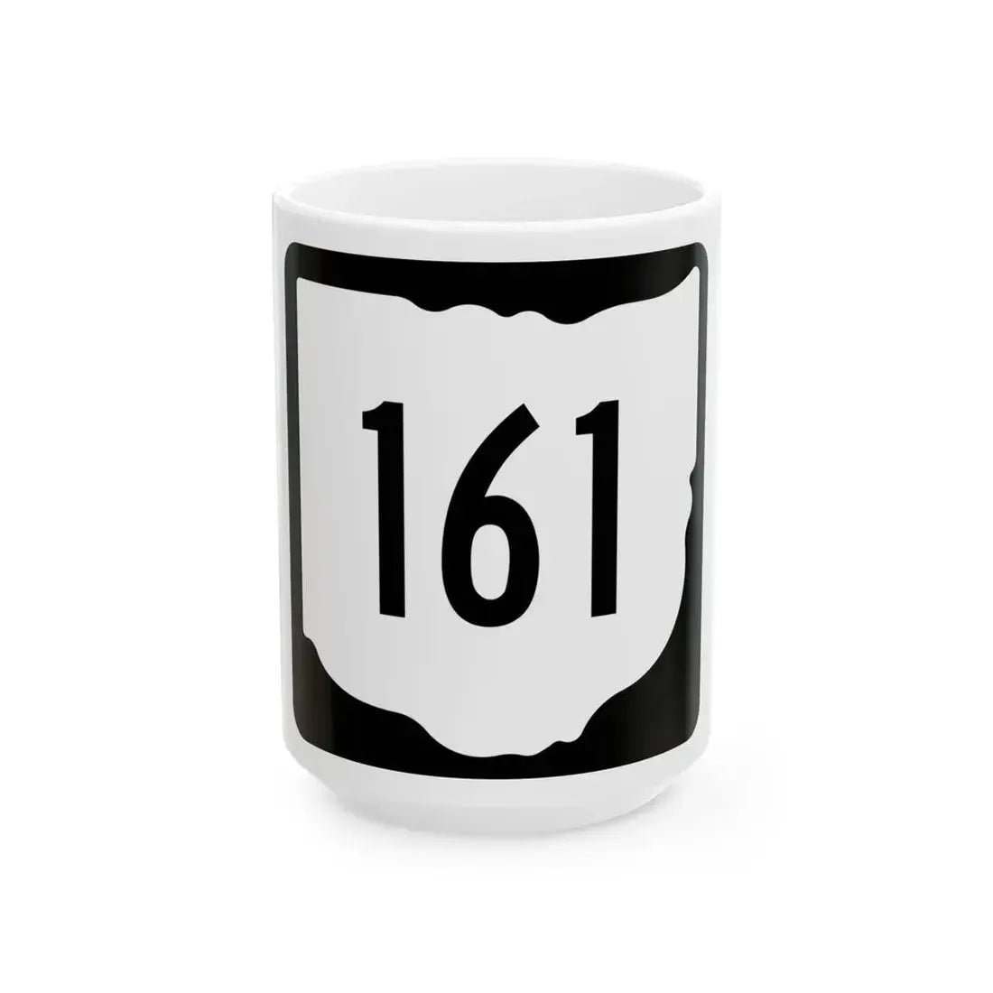 OH-161 1967 (Ohio) (Road Sign) White Coffee Mug 15oz - Go Mug Yourself