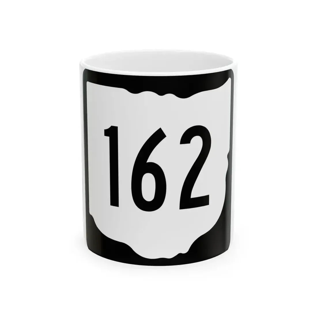 OH-162 1967 (Ohio) (Road Sign) White Coffee Mug 11oz - Go Mug Yourself