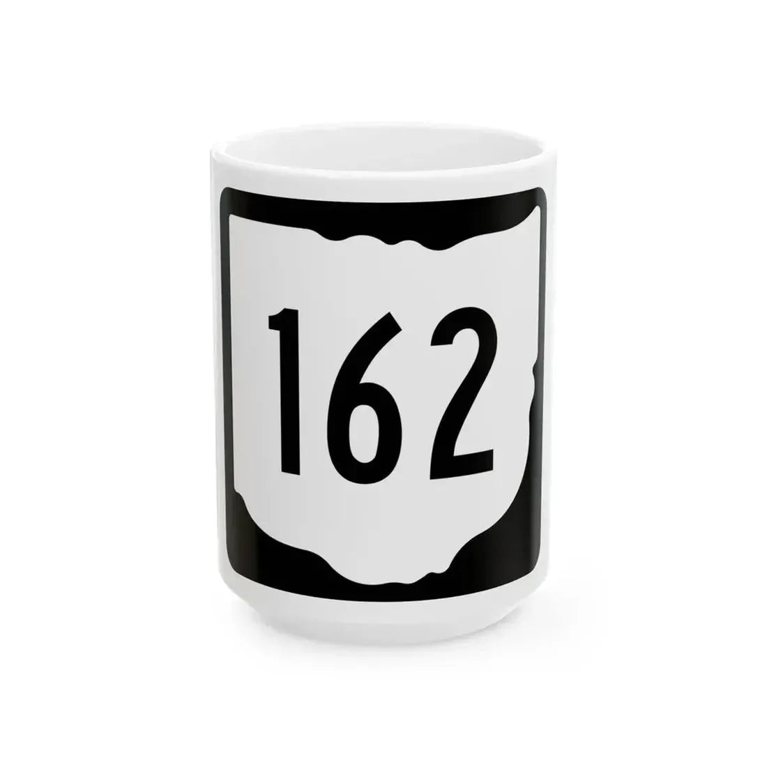 OH-162 1967 (Ohio) (Road Sign) White Coffee Mug 15oz - Go Mug Yourself