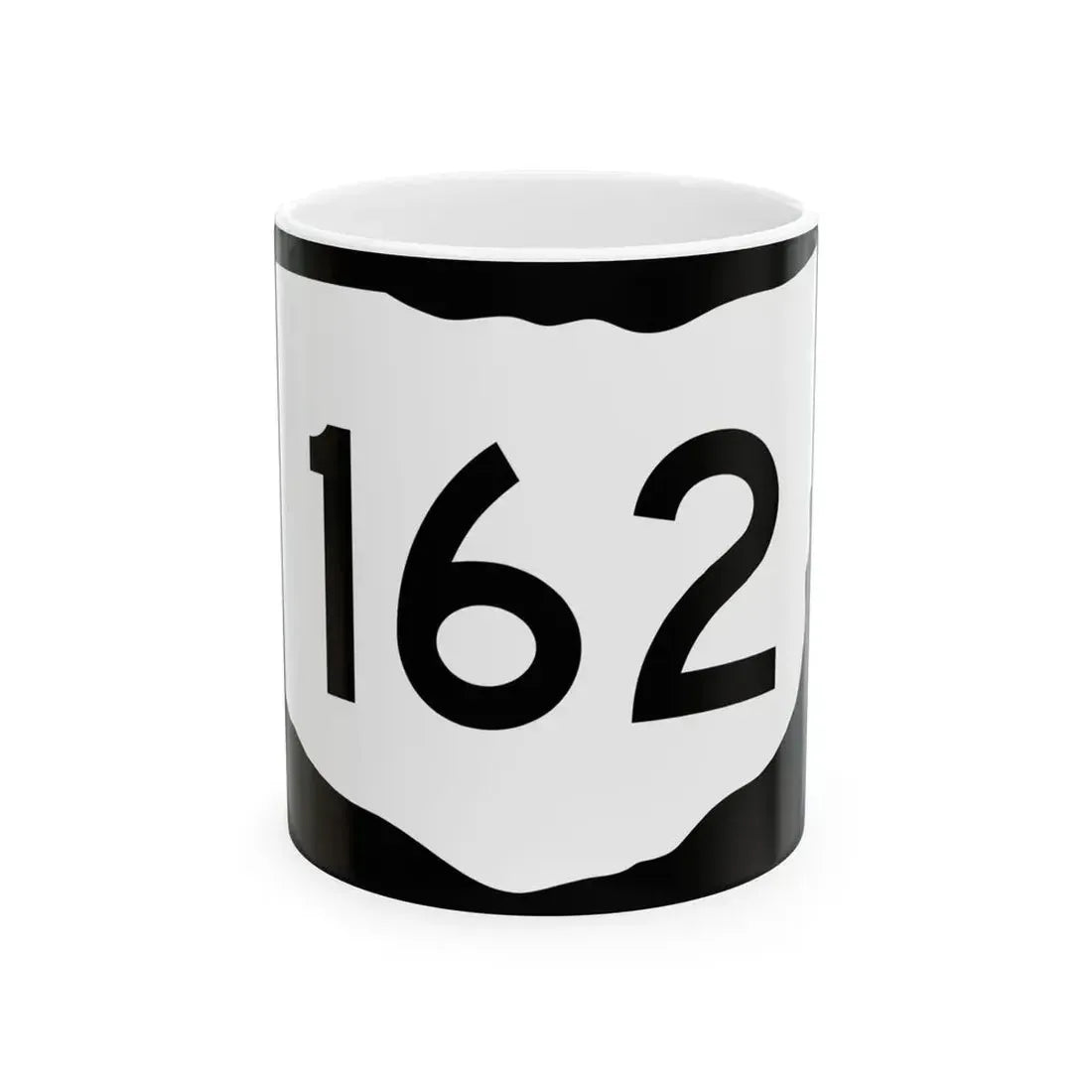 OH-162 (Ohio) (Road Sign) White Coffee Mug 11oz - Go Mug Yourself