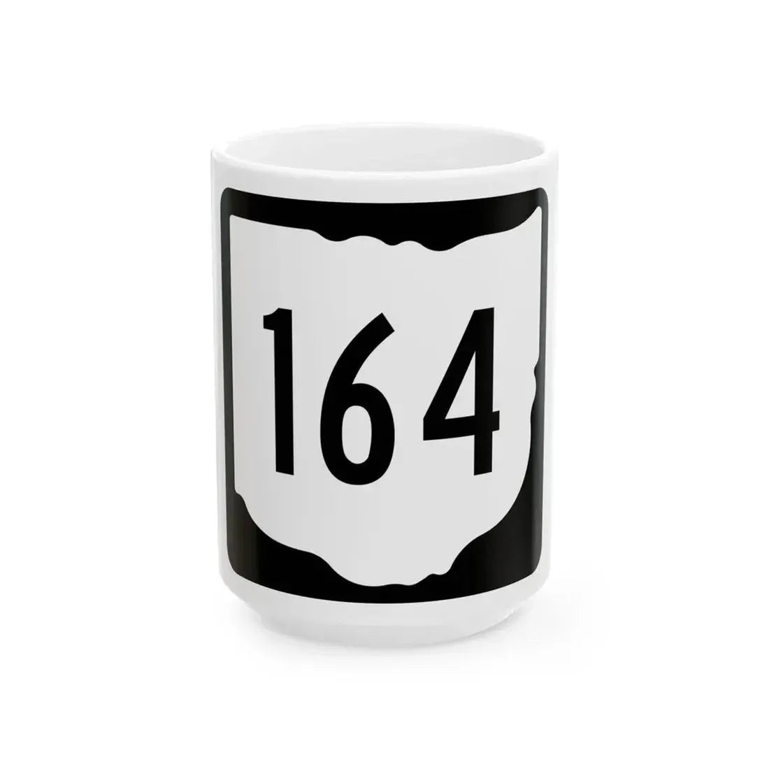 OH-164 1967 (Ohio) (Road Sign) White Coffee Mug 15oz - Go Mug Yourself
