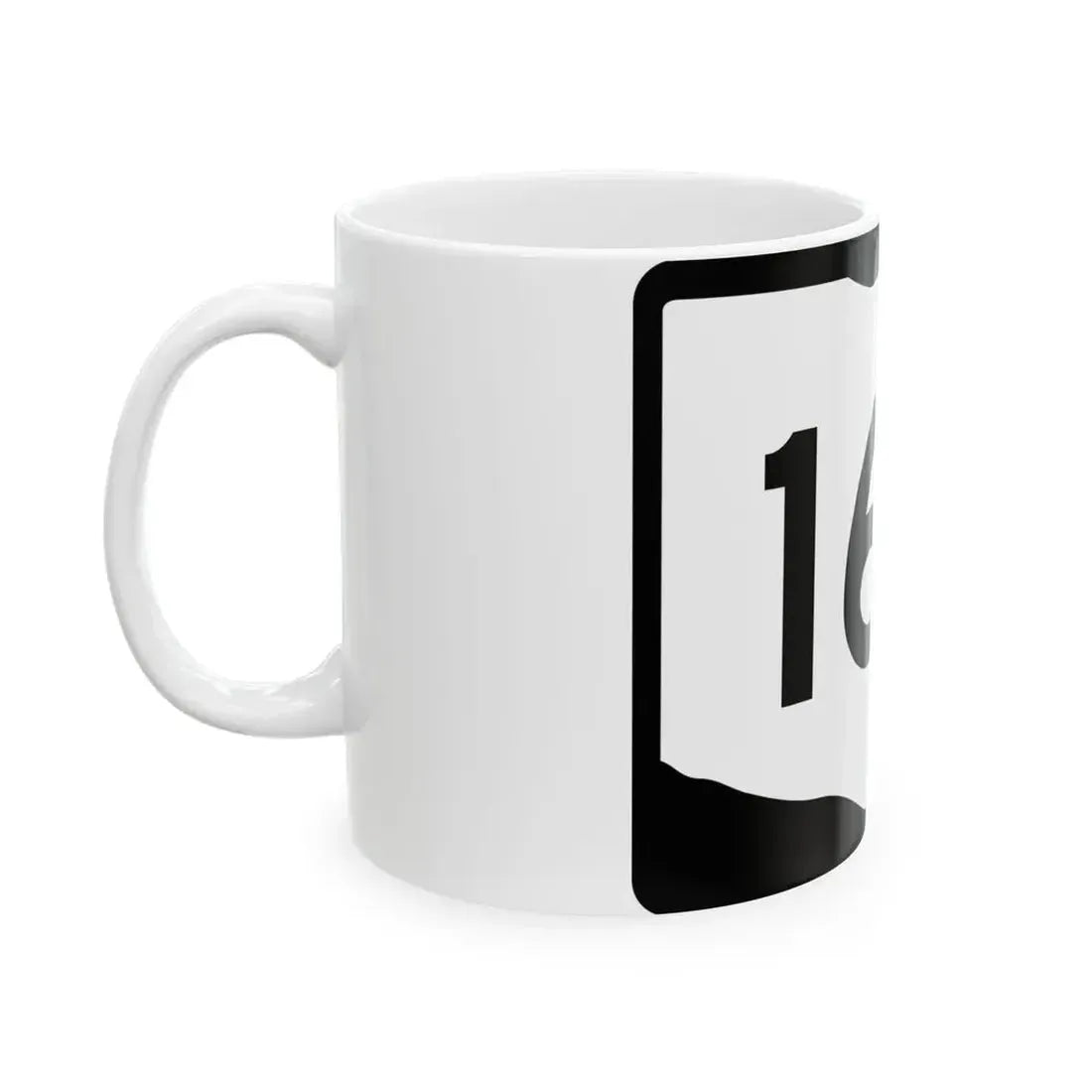 OH-164 (Ohio) (Road Sign) White Coffee Mug - Go Mug Yourself