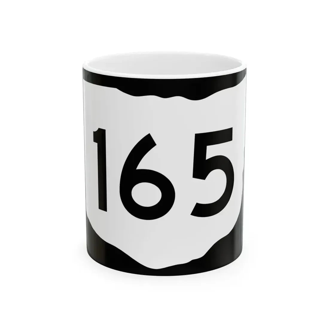 OH-165 (Ohio) (Road Sign) White Coffee Mug 11oz - Go Mug Yourself