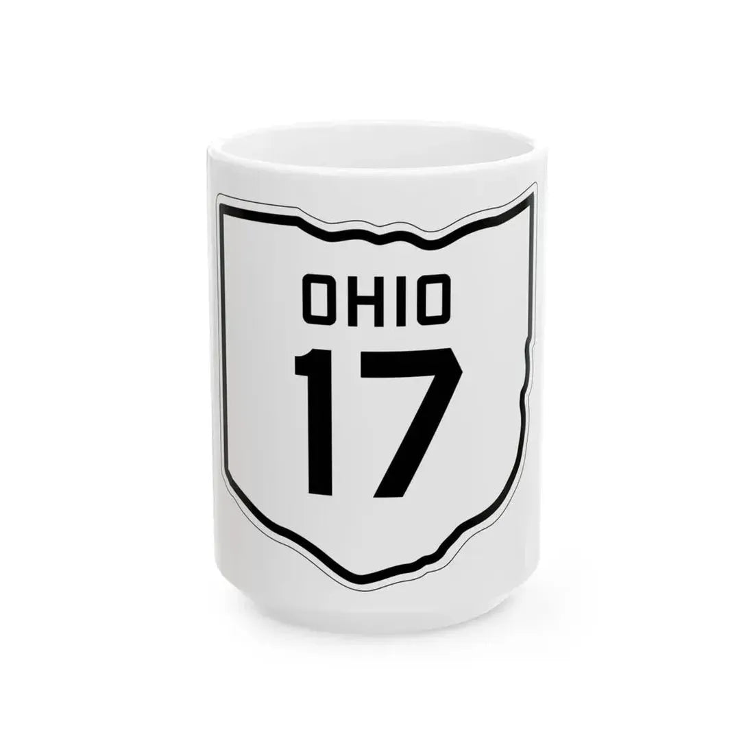 OH-17 1927 (Ohio) (Road Sign) White Coffee Mug 15oz - Go Mug Yourself