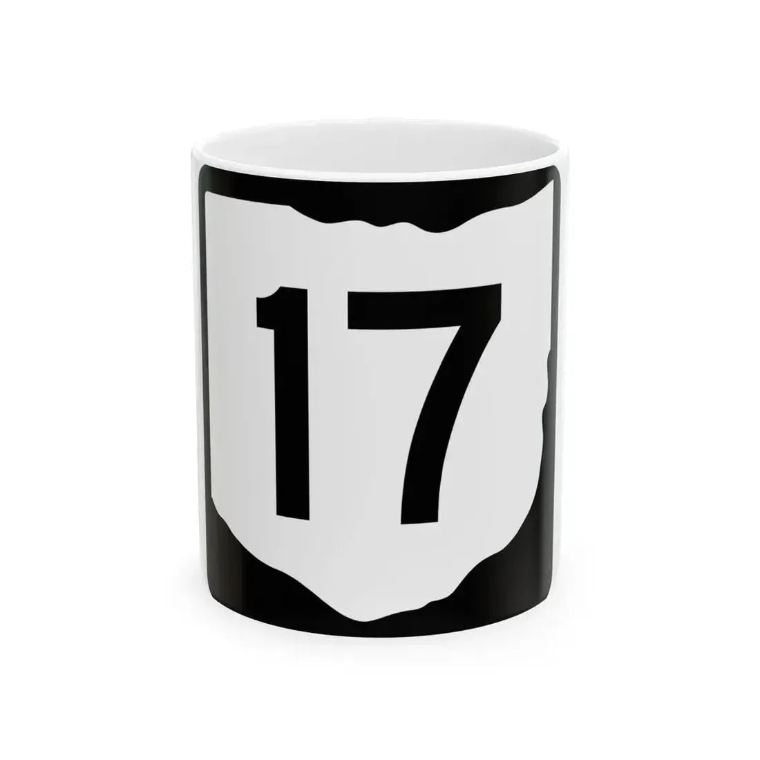 OH-17 (Ohio) (Road Sign) White Coffee Mug 11oz - Go Mug Yourself