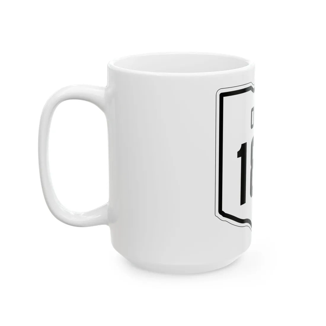 OH-188 1927 (Ohio) (Road Sign) White Coffee Mug - Go Mug Yourself
