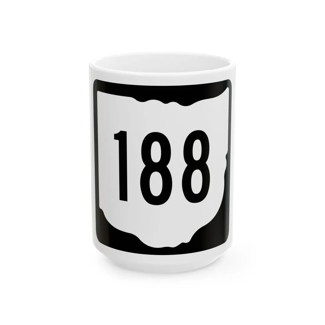 OH-188 1967 (Ohio) (Road Sign) White Coffee Mug 15oz - Go Mug Yourself
