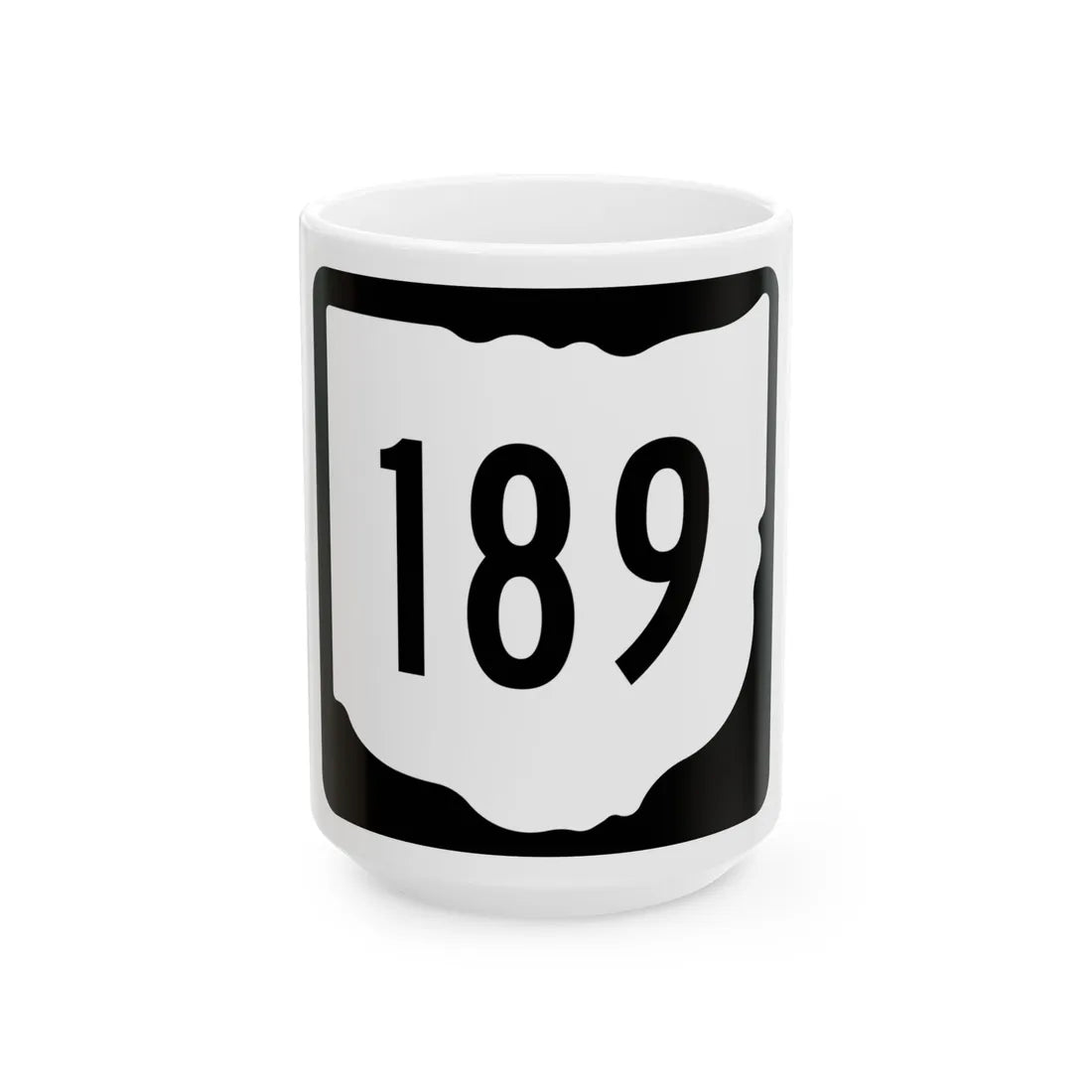 OH-189 1967 (Ohio) (Road Sign) White Coffee Mug 15oz - Go Mug Yourself
