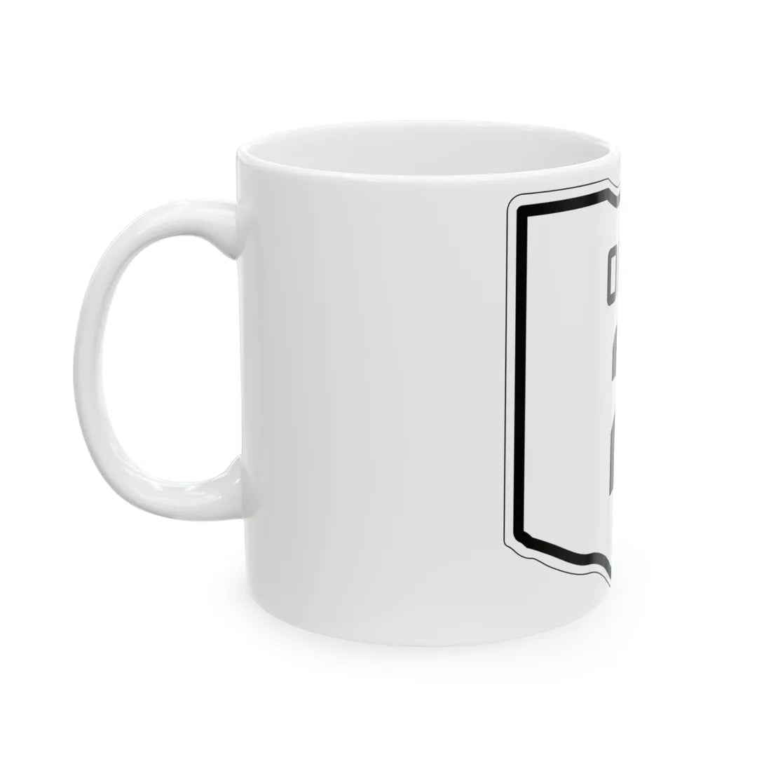 OH-2 1927 (Ohio) (Road Sign) White Coffee Mug - Go Mug Yourself