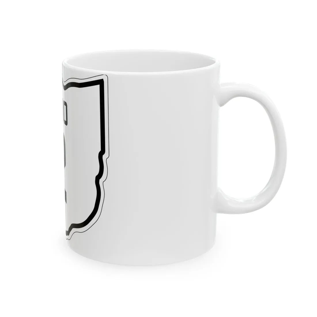OH-2 1927 (Ohio) (Road Sign) White Coffee Mug - Go Mug Yourself