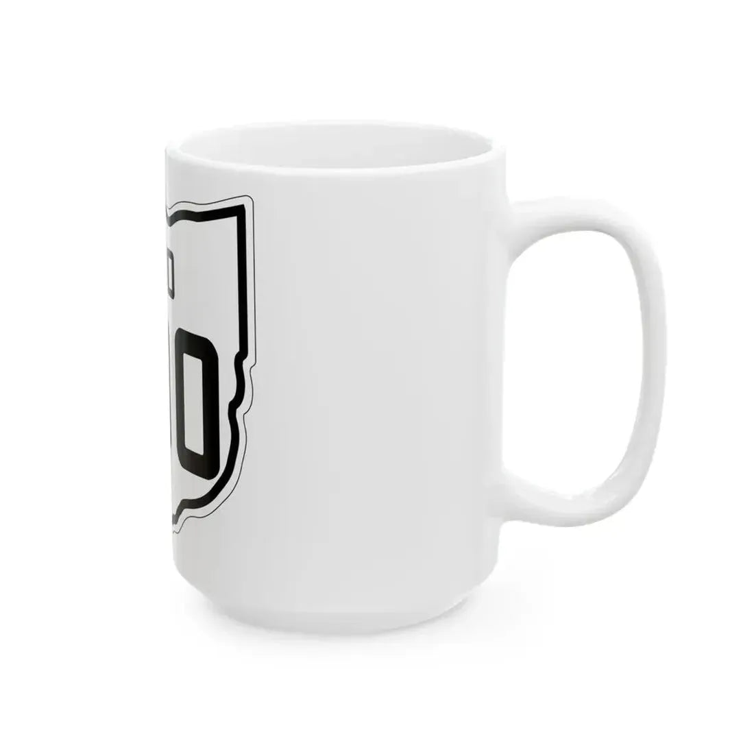 OH-200 1927 (Ohio) (Road Sign) White Coffee Mug - Go Mug Yourself