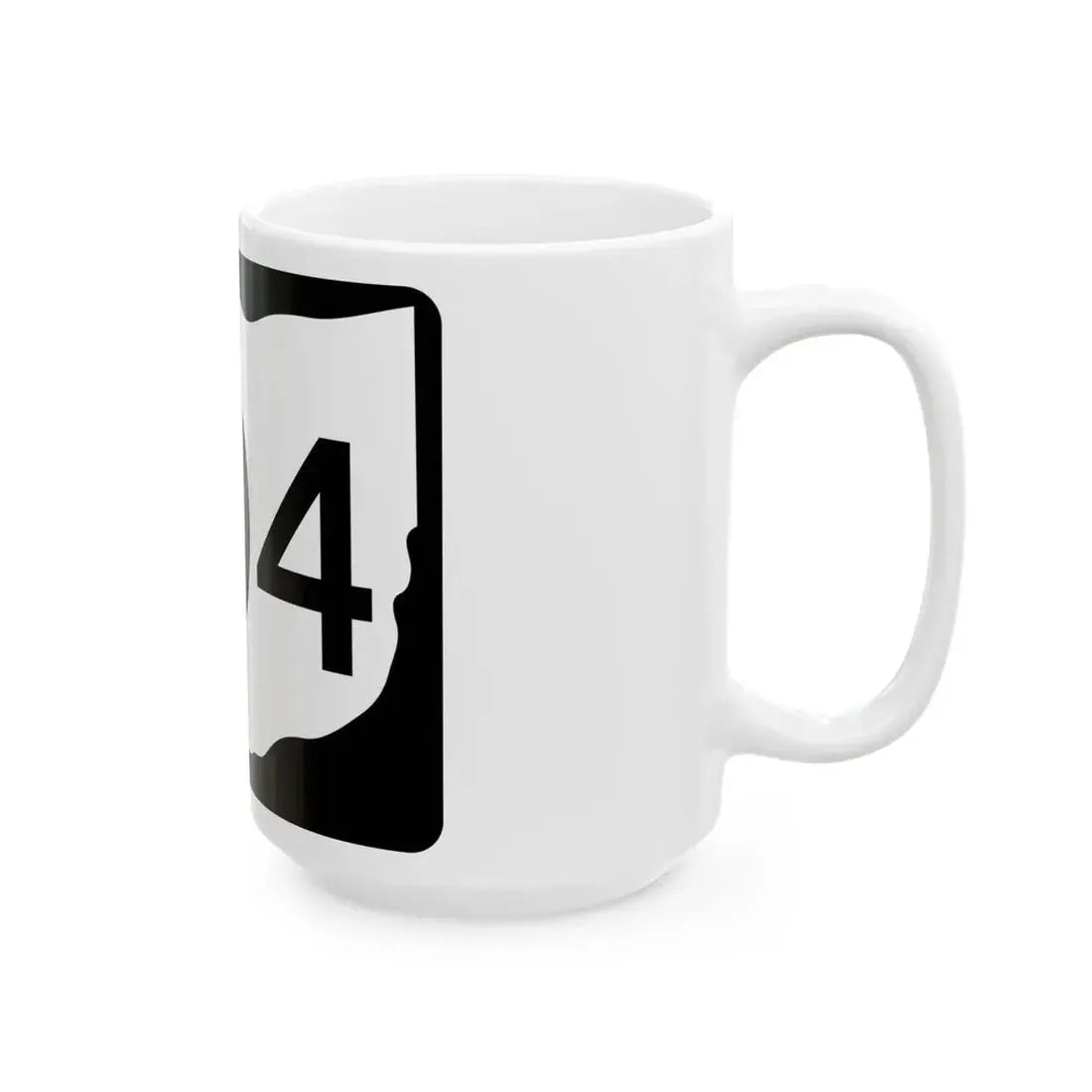 OH-204 (Ohio) (Road Sign) White Coffee Mug - Go Mug Yourself